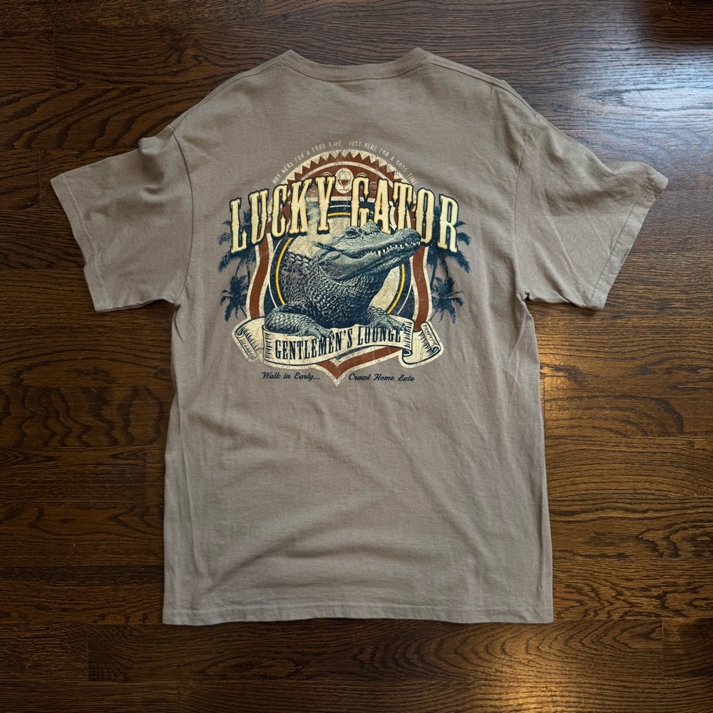 Men's Brown Graphic T-Shirt